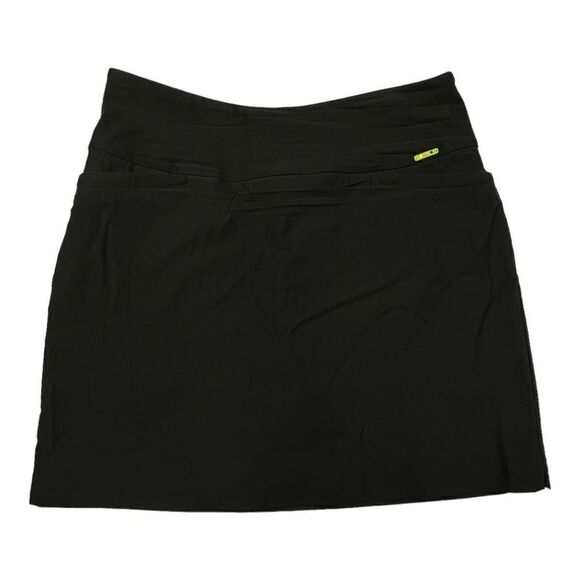 Swing Control Women's Pull-On Elastic Waistband Golf Skort Skirt Black Size 16 - Picture 1 of 8